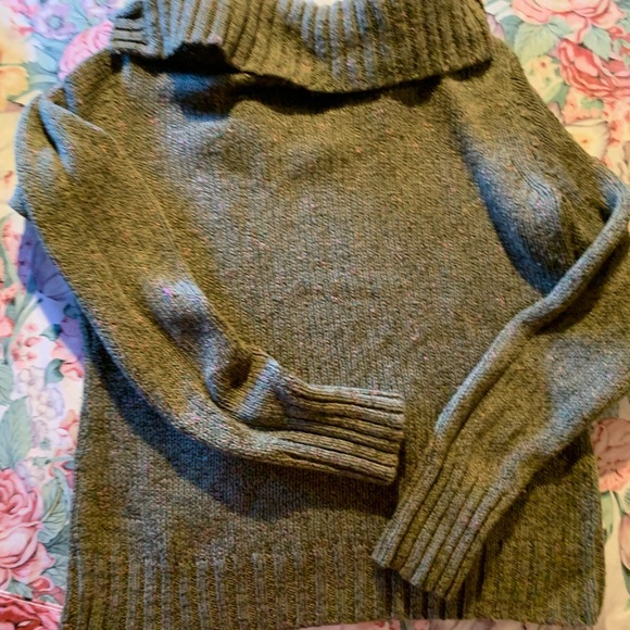 Liz And Co. Olive Green Women's Long Sleeve Sweater Size X-Large - Picture 4 of 4